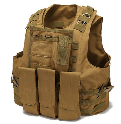 Tactical Vest Military Molle Plate Carrier Magazine Paintball CS Outdoor Velcro Protective Vest Hunting Vest (NF-YB-V012)