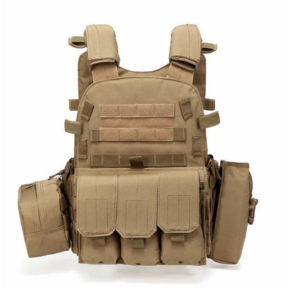 Tactical Vest Military Molle Plate Carrier Magazine Paintball CS Outdoor Velcro Protective Vest Hunting Vest (NF-YB-V011)