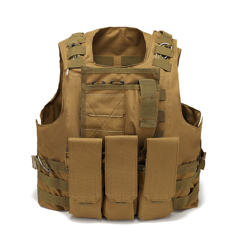 Tactical Vest Military Molle Plate Carrier Magazine Paintball CS Outdoor Velcro Protective Vest Hunting Vest (NF-YB-V012)