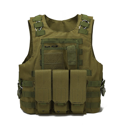 Tactical Vest Military Molle Plate Carrier Magazine Paintball CS Outdoor Velcro Protective Vest Hunting Vest (NF-YB-V012)