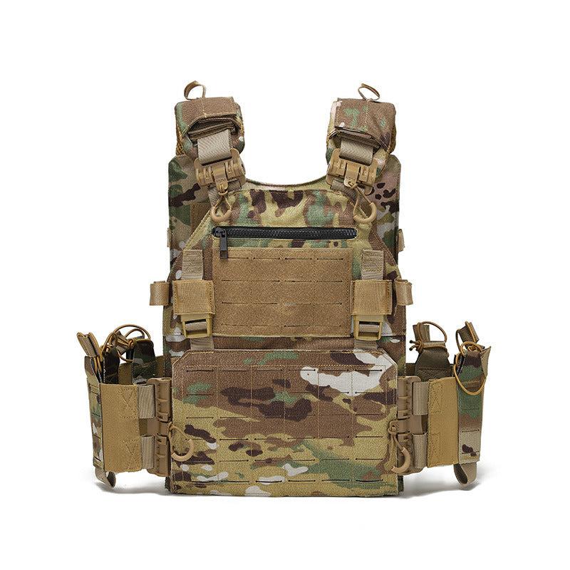 Tactical Vest Military Molle Plate Carrier Magazine Paintball CS Outdoor Velcro Protective Vest Hunting Vest (NF-YB-V017)