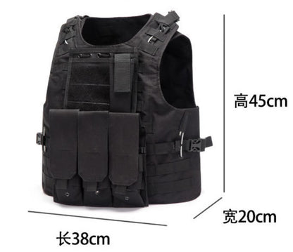 Tactical Vest Military Molle Plate Carrier Magazine Paintball CS Outdoor Velcro Protective Vest Hunting Vest (NF-YB-V012)