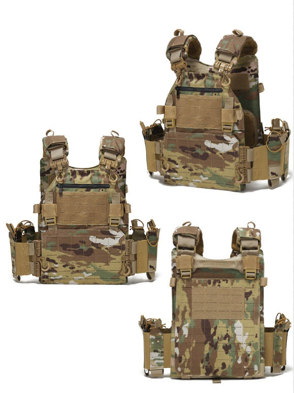 Tactical Vest Military Molle Plate Carrier Magazine Paintball CS Outdoor Velcro Protective Vest Hunting Vest (NF-YB-V017)