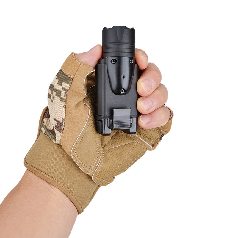 Tactical  LED Flashlight With Laser LED Torch High Power rechargeable LED flashlight CR123A (NF-Y0143)