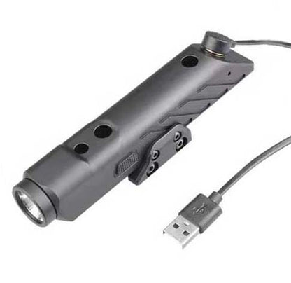 Tactical  LED Flashlight With Laser LED Torch High Power rechargeable LED flashlight Built-in lithium battery (NF-Y0191)