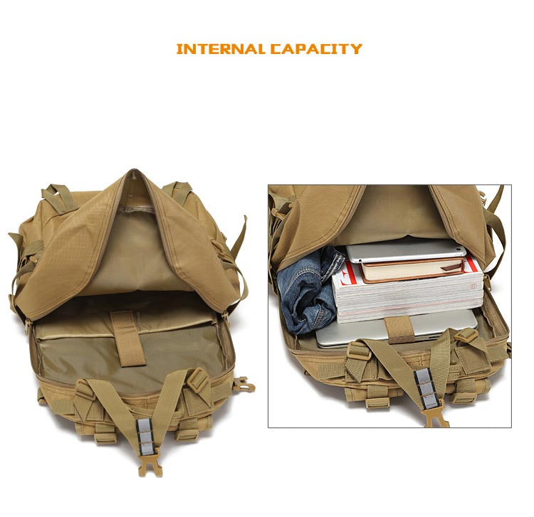 Tactical Backpack Travel Camping Hiking Packbag Military Style Pack Bag Outdoor sports bag (NF-YB-B015)