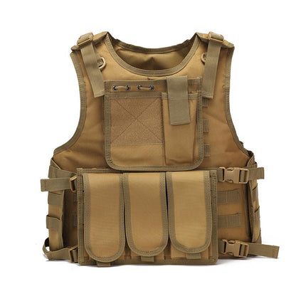 Tactical Vest Military Molle Plate Carrier Magazine Paintball CS Outdoor Velcro Protective Vest Hunting Vest  (NF-YB-V013)