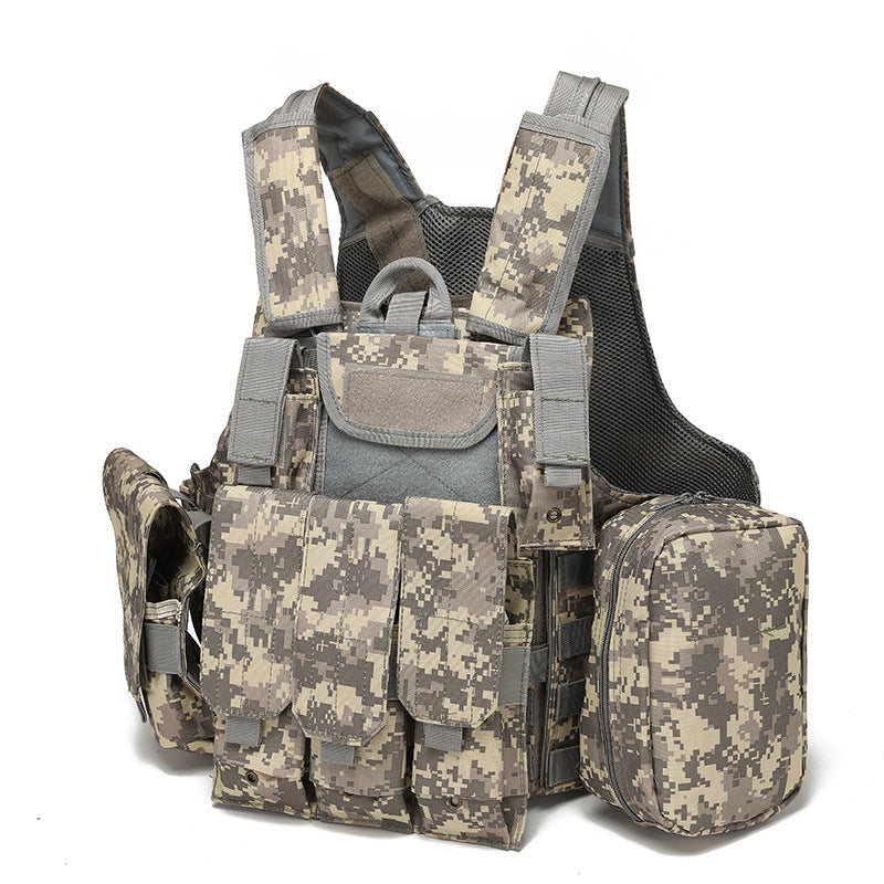 Tactical Vest Military Molle Plate Carrier Magazine Paintball CS Outdoor Velcro Protective Vest Hunting Vest (NF-YB-V015)