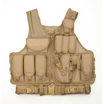 Tactical Vest Military Molle Plate Carrier Magazine Paintball CS Outdoor Velcro Protective Vest Hunting Vest (NF-YB-V016)