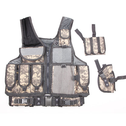 Tactical Vest Military Molle Plate Carrier Magazine Paintball CS Outdoor Velcro Protective Vest Hunting Vest (NF-YB-V016)