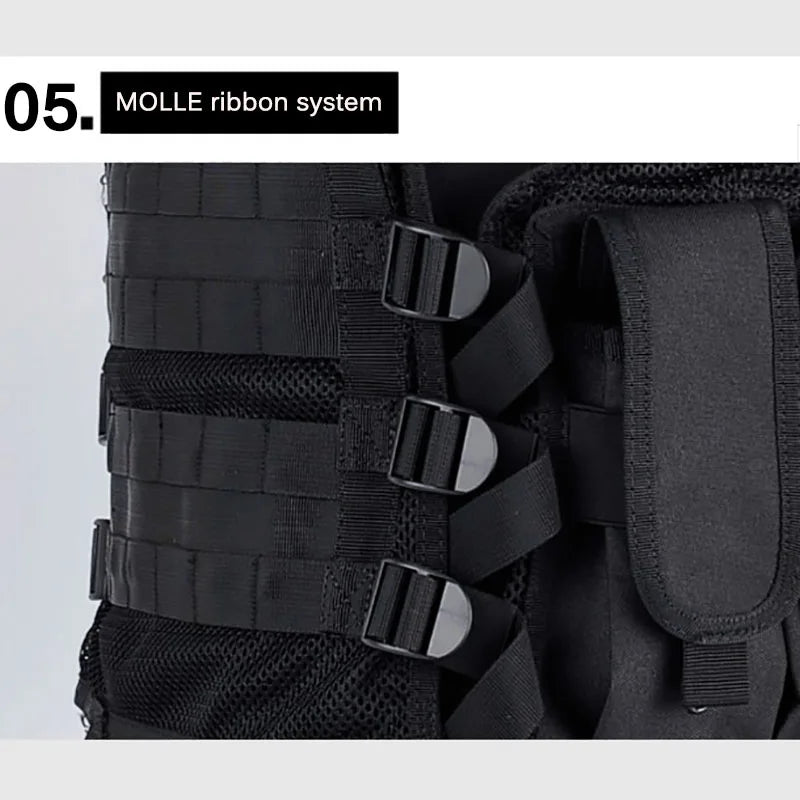 Tactical Vest Military Molle Plate Carrier Magazine Paintball CS Outdoor Velcro Protective Vest Hunting Vest (NF-YB-V016)