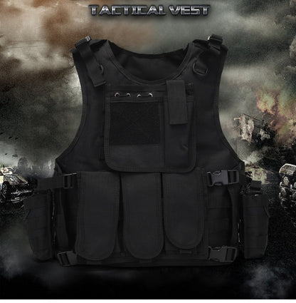 Tactical Vest Military Molle Plate Carrier Magazine Paintball CS Outdoor Velcro Protective Vest Hunting Vest  (NF-YB-V013)