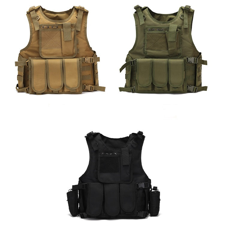 Tactical Vest Military Molle Plate Carrier Magazine Paintball CS Outdoor Velcro Protective Vest Hunting Vest  (NF-YB-V013)