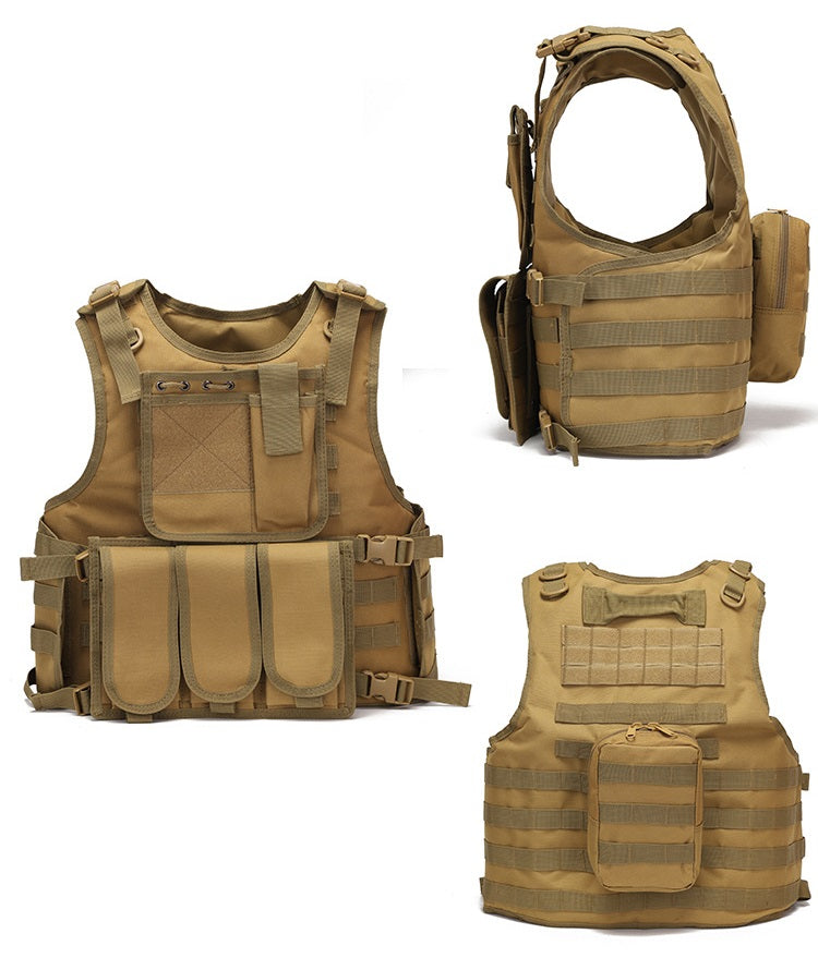 Tactical Vest Military Molle Plate Carrier Magazine Paintball CS Outdoor Velcro Protective Vest Hunting Vest  (NF-YB-V013)